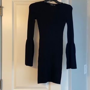 Bell Sleeve Little Black Dress